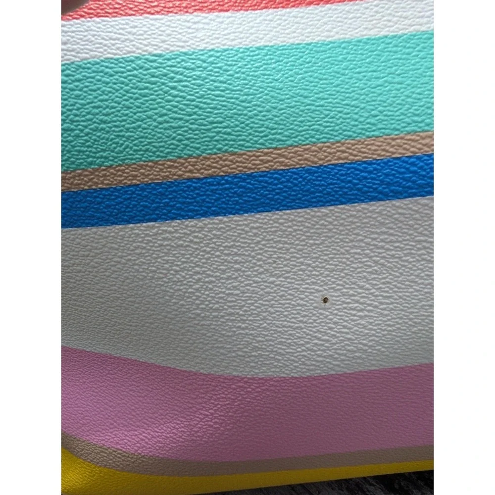 Kate Spade Grove Street Kaylie Diaper Tote Purse Bag Classic Striped Rainbow